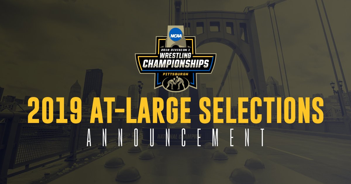 Find out who's heading to Pittsburgh! 

NCAA announces 45 at-large selections for the 2019 NCAA DI Wrestling Championships ➡️ on.ncaa.com/2J92Z9j  

#ncaawrestling