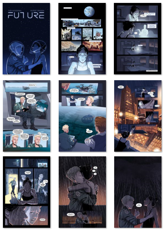 TomMayoWoodman's tweet photo. BLOGS!
Anyone involved in #comics, #indiecomics, or #writingcommunity blogs, we'd love to chat with you!
We're funding #FutureGN with @unbounders. It's a sci-fi comic about Kay and Murray, the last astronauts, shot into the future to prevent humanity's self-destruction.
DM me! https://t.co/T8mdJIQPbs