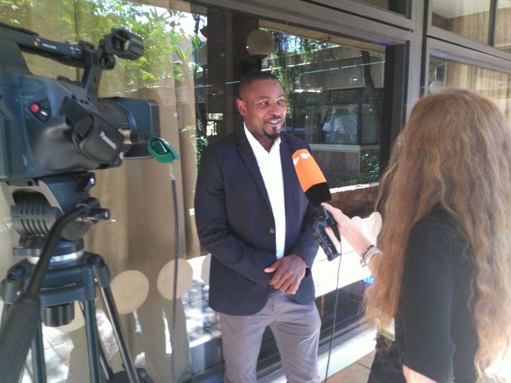 Our @CenterForZeroW1 CEO @BillyGreenLombe being interviewed by Germany Television ZDF about Zambia's plastic pollution efforts in relation to the @UNEnvironment assembly. #BreakFreefromplastic #BeatPlasticPollution #KeepZambiaClean #KatumbaBag