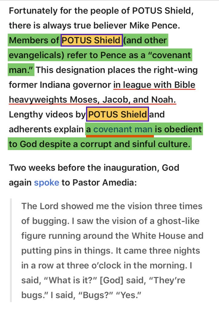 BrvHrt09's tweet photo. #POTUSShield declares #Trump is a latter day #Constantine who strong-armed the Roman Empire into #Christianity. The “Seven Mountains” also plans on seizing control of American Society BY ANY MEANS NECESSARY. #Pence’s role of “covenant man.” is more “#PornstarPresidency” apologist https://t.co/DuMjmkU4XO