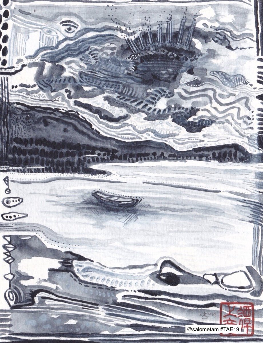 All the way from Hong Kong. Our first I believe. A wonderful landscape inviting you to be in the moment. Still by <a href="/salometam/">Salome Tam</a> It’s so calming. Thank you for supporting #twitterartexhibit #TAE19 and <a href="/artinhealthcare/">Art in Healthcare</a> #artychat #Edinburgh 11-13 May