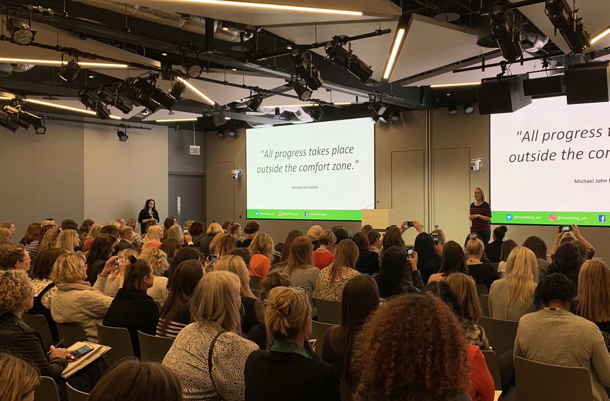 ammarketing's tweet photo. From โsome bird at the agencyโ to award-winning business owner, keynote speaker, and kicking ass on-stage! Amyโs raw, honest and inspirational talk hit a chord with a lot of the attendees at @digita1women.
#DigitalWomen #SomeBird #RealTalk https://t.co/XnnFAtwE92