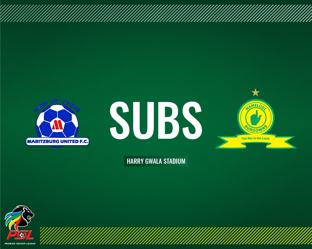 Masandawana's tweet photo. 86' Subs: π« Lebohang Maboe - β
Wayne Arendse #Sundowns #DownsLive #DownsMaritzburg #AbsaPrem https://t.co/2A63SukClS