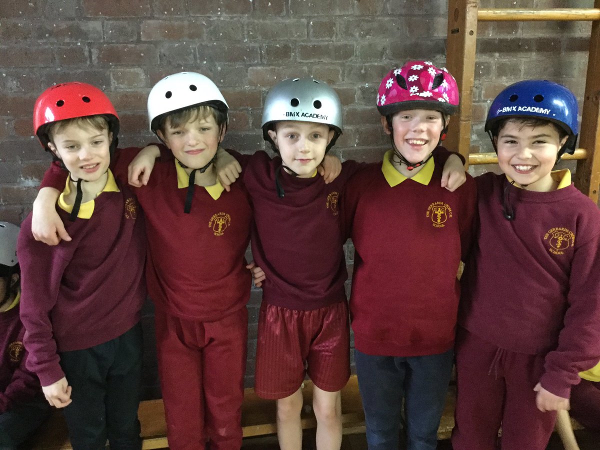 GXSchool's tweet photo. Super stunt cycling fun! Thank you @MikeBMXAcademy for two brilliant days and for encouraging us to try things we didn’t think we could do! #growthmindset #bedetermined https://t.co/Q7lxqLCTl0