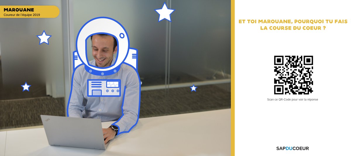 Et toi, Marouane, pourquoi tu fais <a href="/LaCourseduCoeur/">La Course du Coeur</a> ? #dondorganes #cdc2019 @TransFormeDON #courseducoeur <a href="/ocoustere/">olivier coustere</a> #sap4all #sapfr @Claire_SAP @rwt_paris <a href="/IgnaziEric/">Eric Ignazi</a> <a href="/alain_somvang/">Alain Somvang</a> <a href="/AlirezaKhalvati/">Alireza</a> <a href="/EvaBreitkreutz/">Eva Breitkreutz</a>  <a href="/tweetssimo/">simo</a> <a href="/PerotValeria/">Valeria Perot</a> <a href="/aymerichamac/">Aymerichamac</a> <a href="/Jonathanvonr/">Jonathan</a>