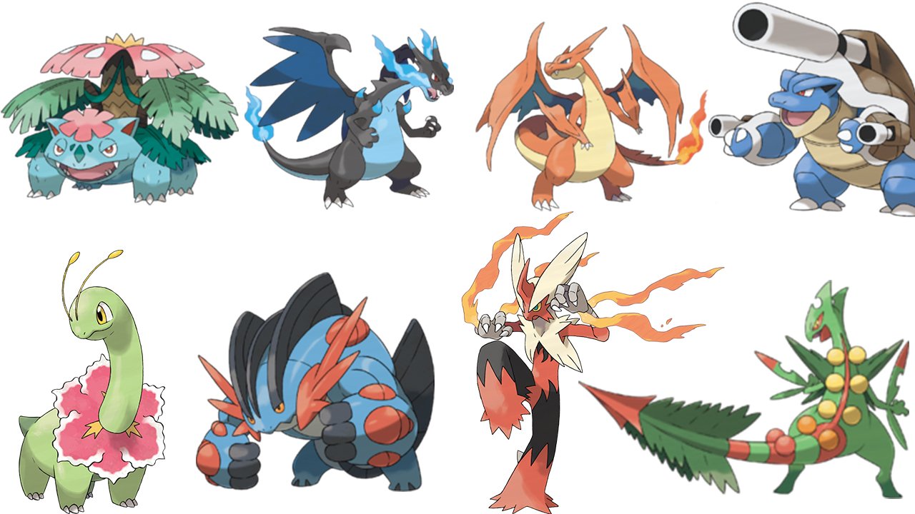 Pokemon X Starters Mega Evolution