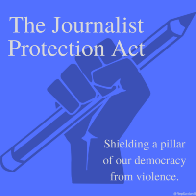 bernielunzer's tweet photo. Sens. Blumenthal and Menendez have introduced the Journalist Protection Act for passage, and House Rep. Eric Swalwell has reintroduced it in the House. NewsGuild-CWA and NABET support this bill. Journalists should be able to work safely. https://t.co/vBwF5ZAJ2Y @news_guild https://t.co/FV2SeYCRKD