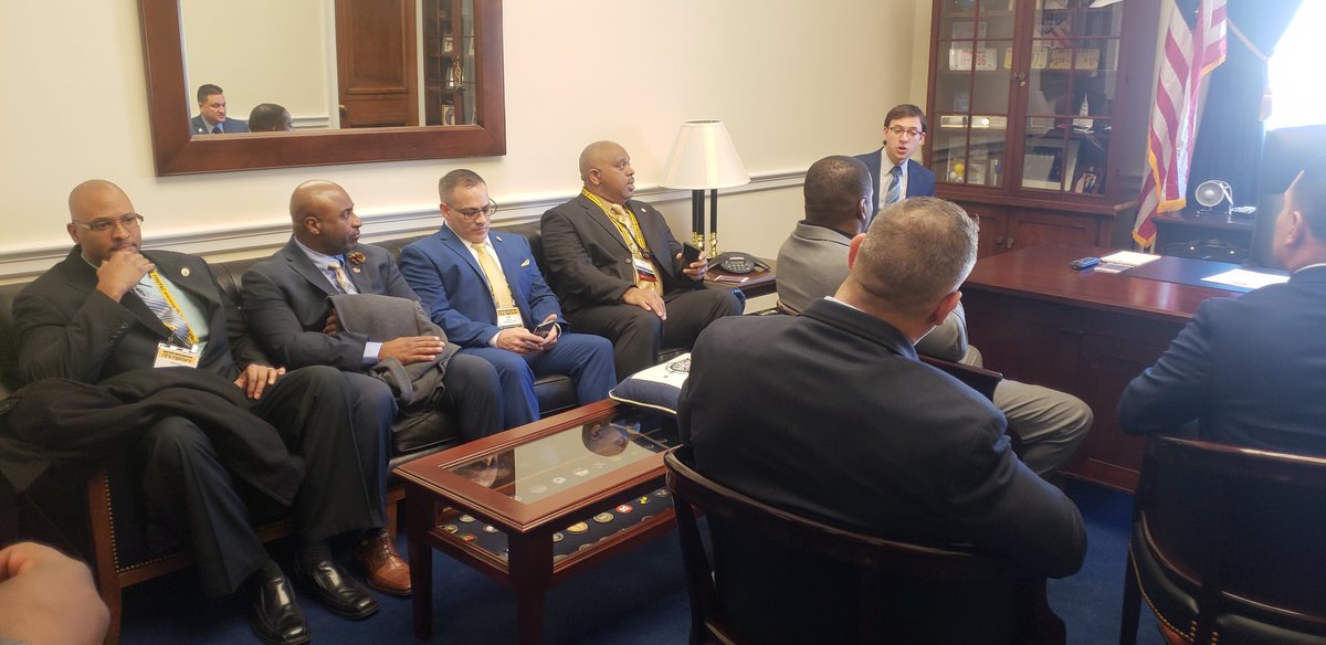 cfdlocal788's tweet photo. Members of CFD Local meeting with Representatives from Congressman Norcross' office. #IAFFLegCon #IAFF #pfanj https://t.co/1nUOryuv5Z