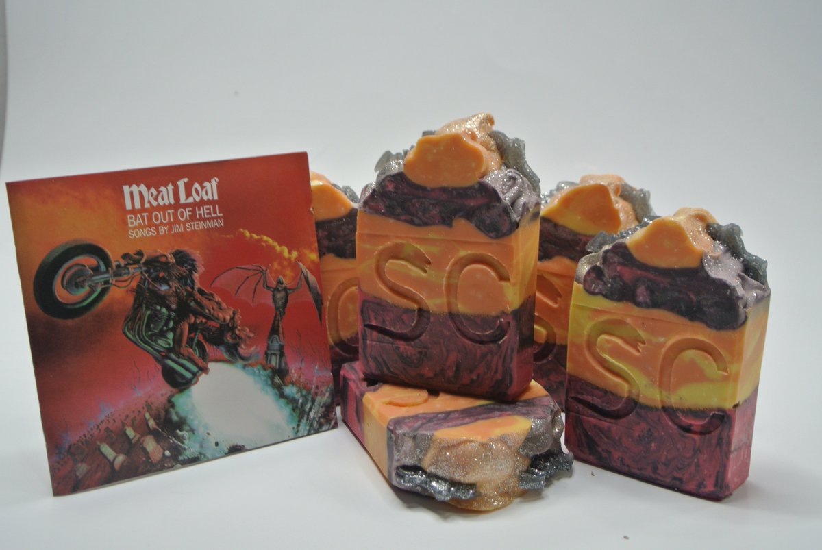 Nicolemoss42's tweet photo. #makersrock #albumcover #meatloaf #batoutofhell #makingsoap #soapmaking #soapshare #YouTube #iamcreator https://t.co/Jy6VwcJD6f
