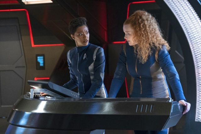 Treksphere's tweet photo. “Project Daedalus” sneak peek photos - Synopsis: When the Discovery crew infiltrates Section 31’s headquarters, suspicions arise that the crew may have a traitor in their midst.... (1/2)

#StarTrek #StarTrekDiscovery #DiscoveryS2 https://t.co/9ELUewyygF