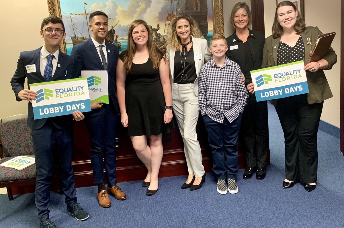 bjoewolf's tweet photo. Proud to #Lobby4Equality this week. It’s time for the legislature to #PassCWA , PASS a ban on conversion therapy, PASS the modernization of HIV laws, &amp; fiercely reject the disaster that is HB3. LGBTQ Floridians deserve nothing less &amp; we aren’t going anywhere til you do. https://t.co/qeI9iMfYMr