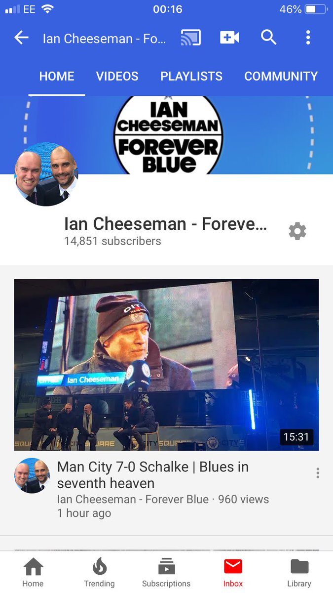 IanCheeseman's tweet photo. Thanks for the kind comments as usual and on my latest vlog #ManCity #mcfc #s04 #MCISCH #uefachampionsleague
https://t.co/VUO1Dpe7Tf https://t.co/4s3aLVqpJN