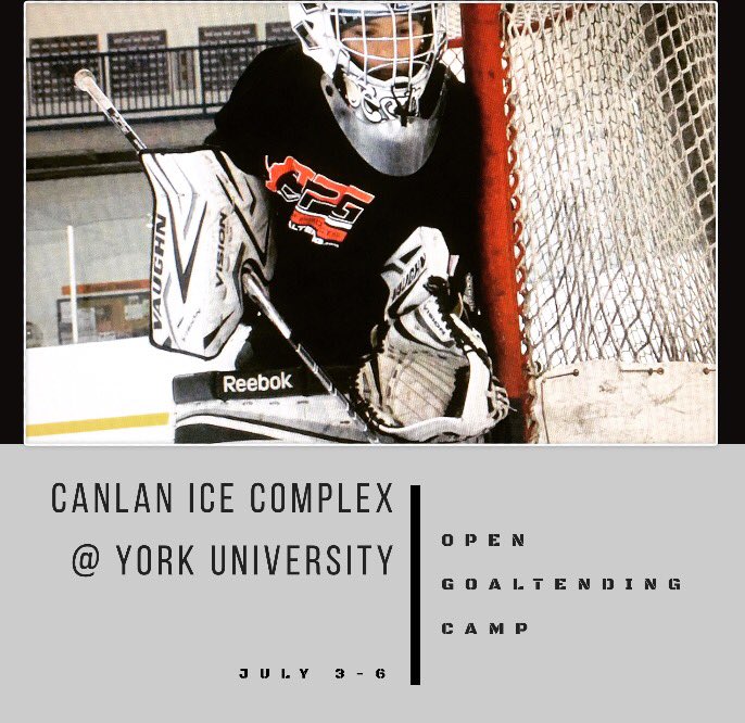 TPGoaltending's tweet image. Goalies in the Toronto area
TOp Prospects Goaltending will be at the Canlan Ice Complex July 3-6. Register now through our website or contact us for more information #yyz #goaliecamp #Toronto #goalie #goaltending #TorontoFuries #NCAA #CWHL #OHL #goaltender #NWHL #juniorhockey #AA