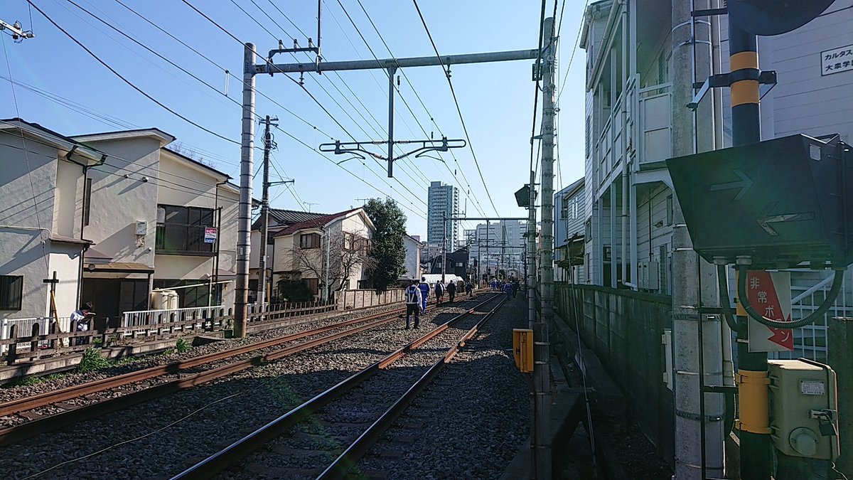 西武池袋線の大泉学園駅～保谷駅間で人身事故の現場画像