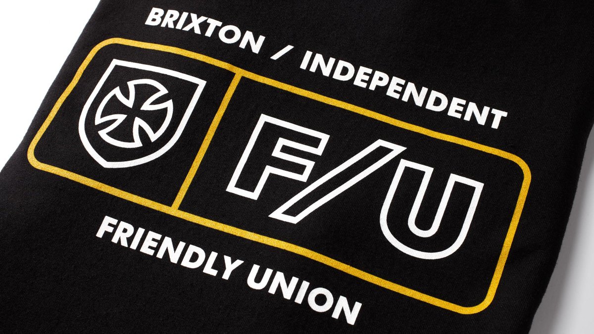 BrixtonMfg's tweet photo. The Brixton &amp; @indy_trucks #FriendlyUnion Collection is now available, see more: https://t.co/SRuWfFhXJk https://t.co/E1GBbGgX6e