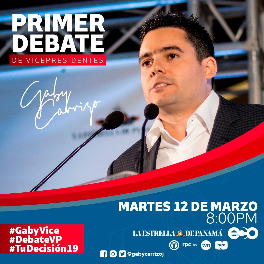 Los invito a que sintonicen este #DebateVP, #UniendoFuerzas con @GabyCarrizoJ y todos los panameños lograremos la transformación que nuestro país requiere. #GabyVice