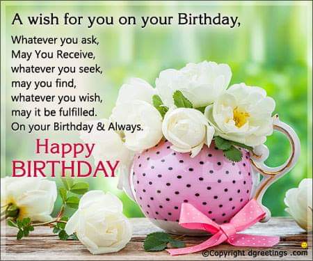  Happy Birthday 
My dear wishing you all the Best alam mo yan missing u bawi tau ok 