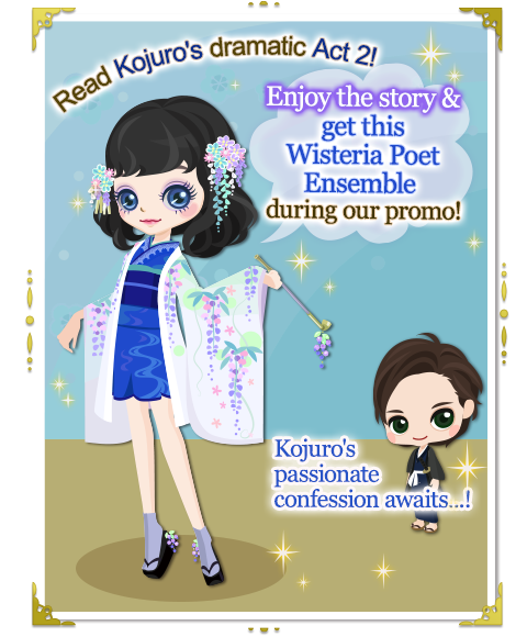 Voltage_SLBP's tweet photo. Read Kojuro's Act 2 in #SLBP to get this poet's outfit during our reading promo!
Check your app now for all the details on how to get all this and more prizes including voice clips and a letter, too! https://t.co/0wjA7rbS9s