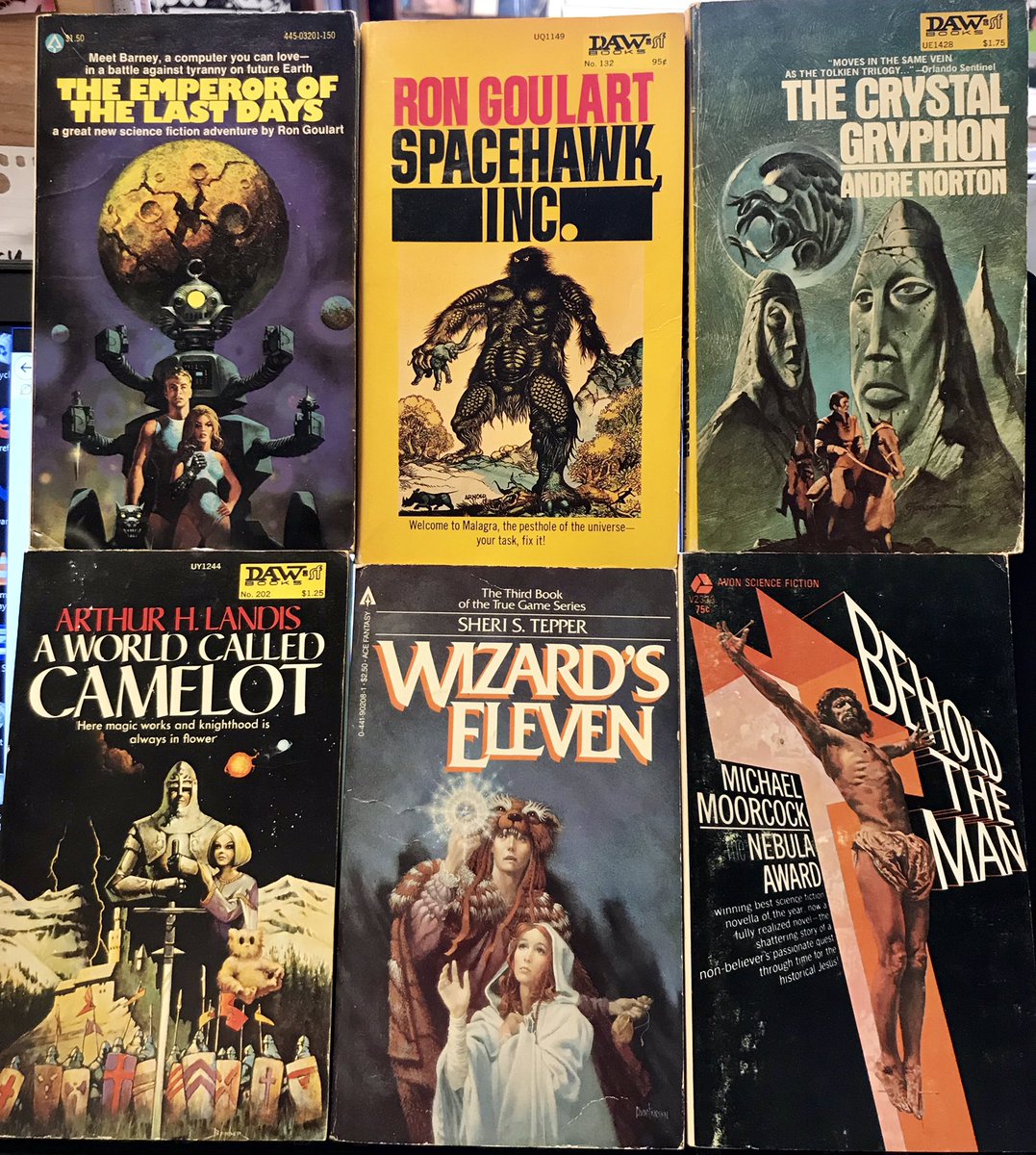 NormalsBooks's tweet photo. Still putting out more of the #vintagescifi #SheriTepper #MichaelMoorcock #RonGoulart https://t.co/K7iWlR2T7A