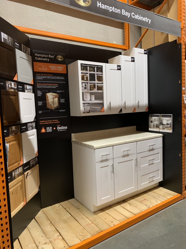 aaron_grider's tweet photo. Love the new display for our Hampton Bay Cabinetry. @HomeDepot2026 @Greenfield_HD https://t.co/WCRDx8swEi