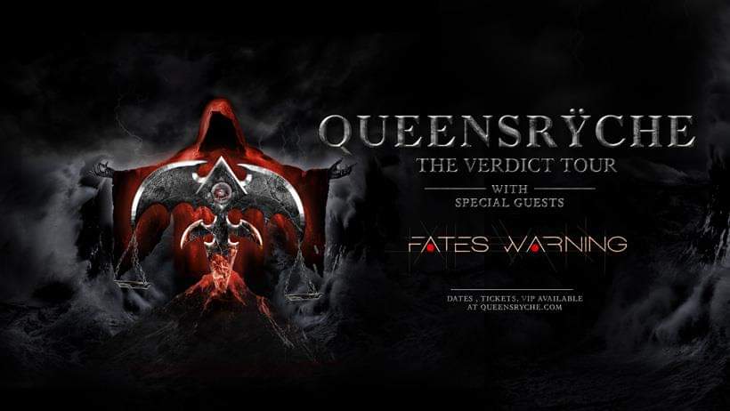 TOMORROW NIGHT! 
THE VERDICT WORLD TOUR <a href="/queensryche/">Queensrÿche</a> <a href="/fateswarning/">Fates Warning</a> 
Some tix still left, get them while you can eventbrite.com 
New album rocks, this show will too