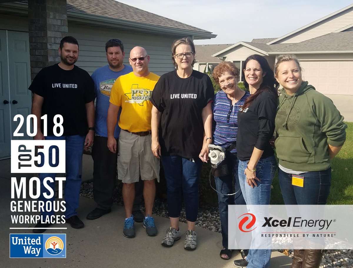 UnitedWayFargo's tweet photo. #Top50Tuesday shout out goes to @xcelenergy! Whether is volunteering or hosting BBQ's for their campaign, Xcel Energy and its employees have always been great supporters of United Way! #LIVEUNITEDCassClay https://t.co/zbK7s9QcCU