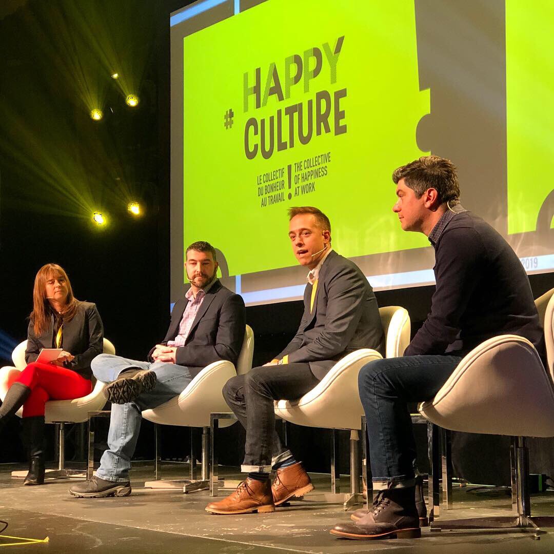 nexusinno's tweet photo. Hier, @SarahDufresne et Claudia de Nexus ont pu s’inspirer des meilleures pratiques de culture d’entreprise et d’échanger avec des entrepreneurs passionnés au #EXP2019! 💛 #bonheurautravail #culturedentreprise #happyculture https://t.co/kPlPZsUUkR
