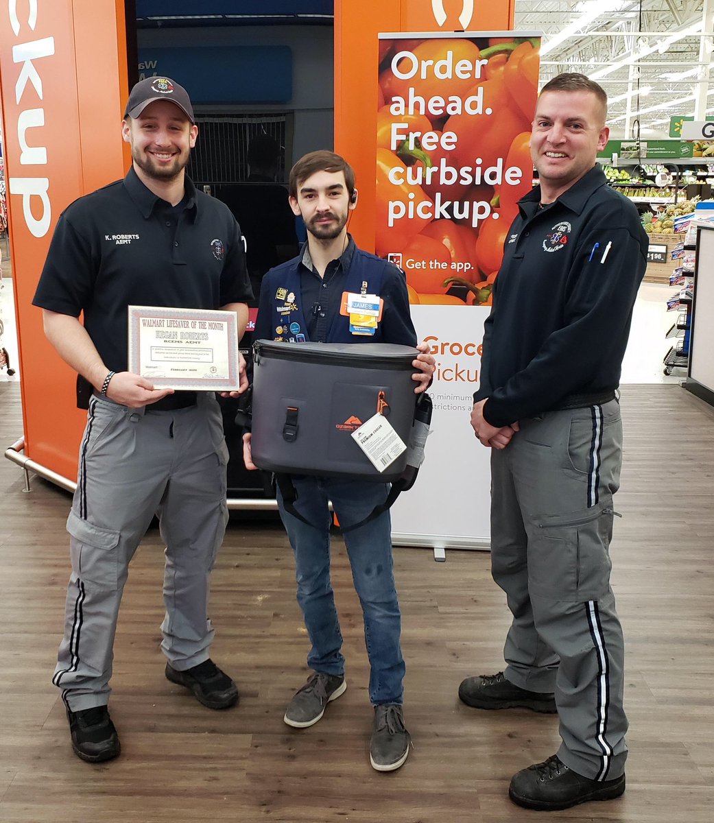 Walmart and Sam's Club have teamed up with Rutherford County Emergency Medical Service (RCEMS) with a Lifesaver award.  The Lifesaver program awards an EMT/ Paramedic Team or Paramedic/ Paramedic Team along with a Dispatcher for going Above and Beyond in their field.