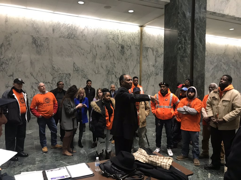 ElizabethLVelez's tweet photo. In Albany meeting with the legislature in support of our NYS MWBE 15a! We need the Peoples 15a in the budget today! @EagleRev #Article15a @gnylecet @velezorg https://t.co/oN591kQ6MZ