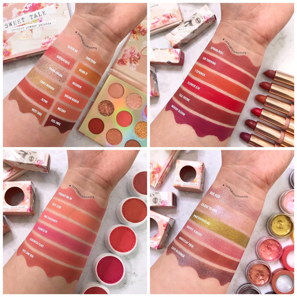 Swatches of <a href="/ColourPopCo/">ColourPop Cosmetics</a> Spring Collection! Closer look of each swatches is posted on my IG 😊 instagram.com/p/Bu62YvZga_Q/…