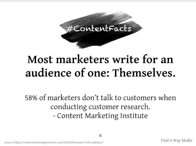 fenwick_writing's tweet photo. Don't be like most #marketers.
#Contentfacts #contentwriting https://t.co/K3utc9gq2I