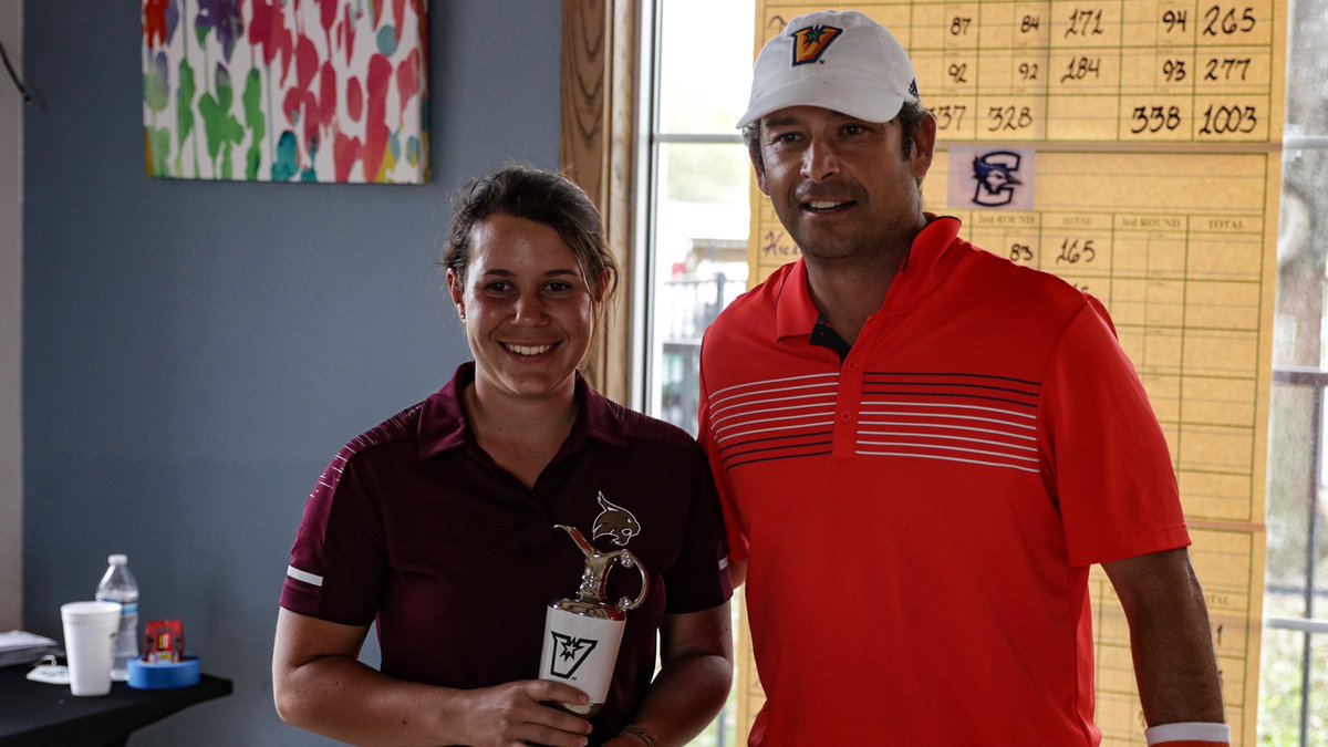 txstatewgolf's tweet photo. RECAP | @anne_chachaa earns the individual medal as Texas State claims runner-up honors at the UTRGV Invitational! #EatEmUpCats
>> https://t.co/5VZUIsxPQy https://t.co/mgsJSpNKv2
