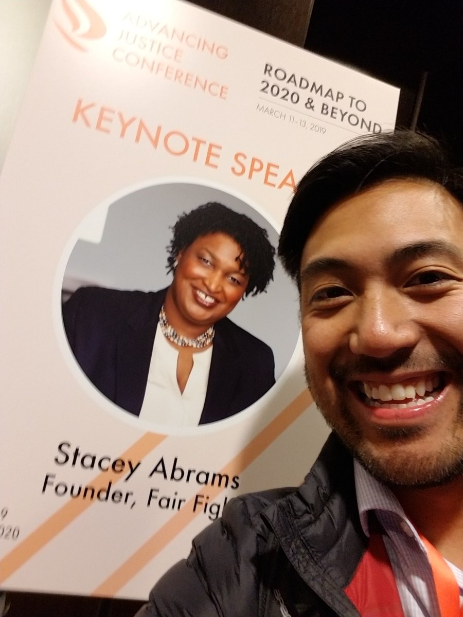 kasehan's tweet photo. Day 2 of #JusticeConf19: #Abrams2020?? We all could only wish. @staceyabrams is an amazing speaker and an inspiration. Shout out to @SamforGeorgia and @BeeForGeorgia for representing AAPI in the South! https://t.co/bwEuYHqTiX