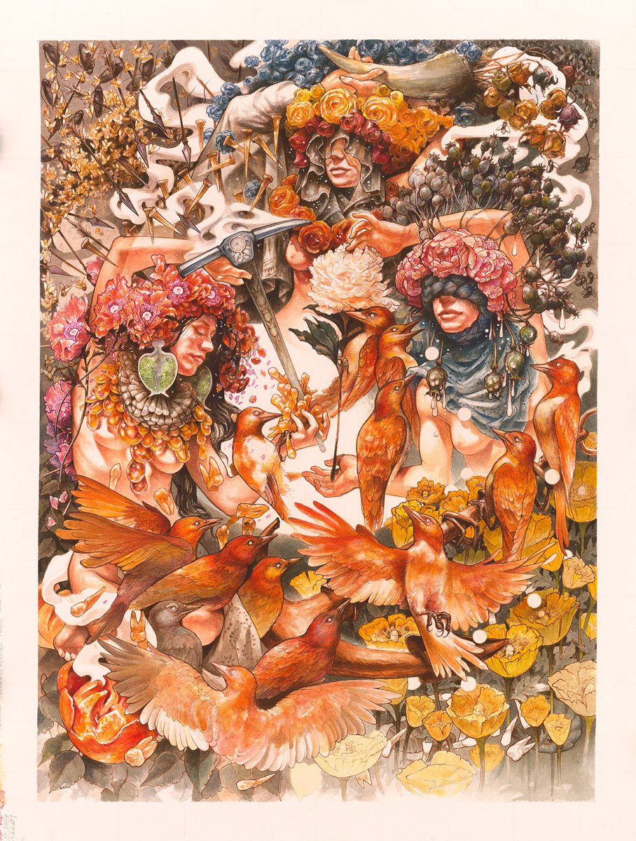 YourBaroness's tweet photo. Here is the full cover painting for our new album, Gold &amp; Grey. This is just the first piece of a much larger puzzle. Like the forthcoming album itself, it is the result of an intense, tireless, and psychotically convoluted creative process. Both artistically and [1/5] https://t.co/VoZNd8ufKH