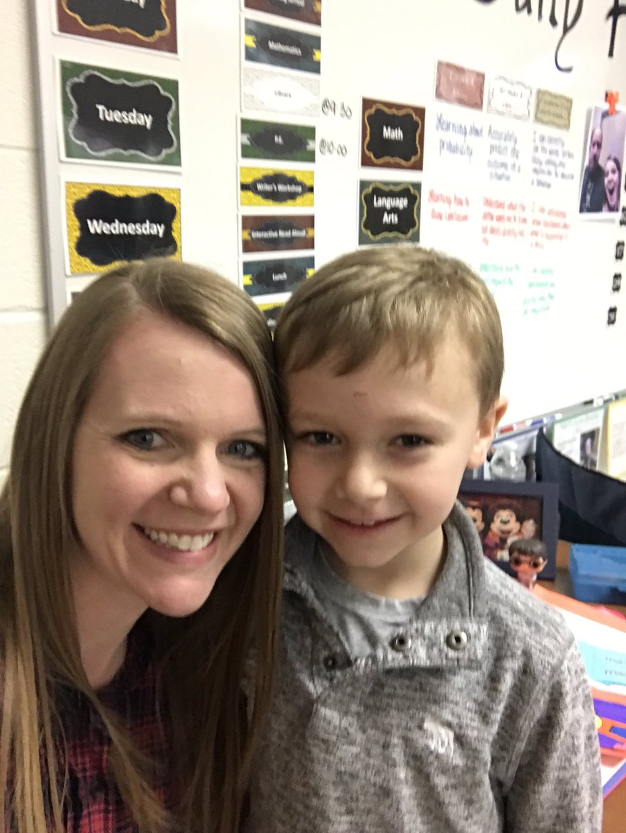 brittany_mendel's tweet photo. Thank you @KerriHays for promoting positive behavior by allowing students to volunteer in other classrooms!! Loved my sweet visitor today (perk of being a teacher in your child’s school)! #CREyr5 #CardinalRidgeES #TerrificTuesday https://t.co/XFJtm1hTHz
