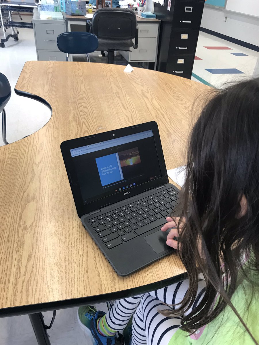 AmyBowen75's tweet image. This isn’t about me. Im in awe at what my kids do in a day.I hope they don’t say”nothing”when asked”What did you do in school today?”The kids Skyped with a class from East, worked on a hyperdoc involving Flipgrid, Padlet, created Adobe Spark videos using planet research,and more!