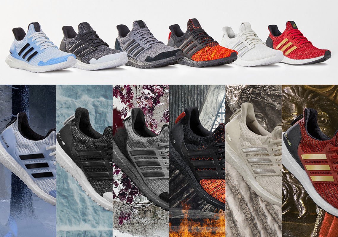 CJonesyy's tweet photo. Why did @adidasrunning have to go off and do this.. Need every pair😍#GameofThrones https://t.co/9BDwql839Y
