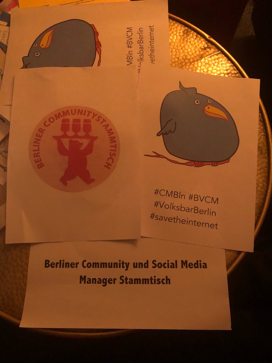 Inspirierender Abend beim <a href="/StammtischBLN/">CMBln</a> in der #Volksbar #Berlin. #CMBln (@ Volksbar in Berlin) swarmapp.com/brittafehmer/c…