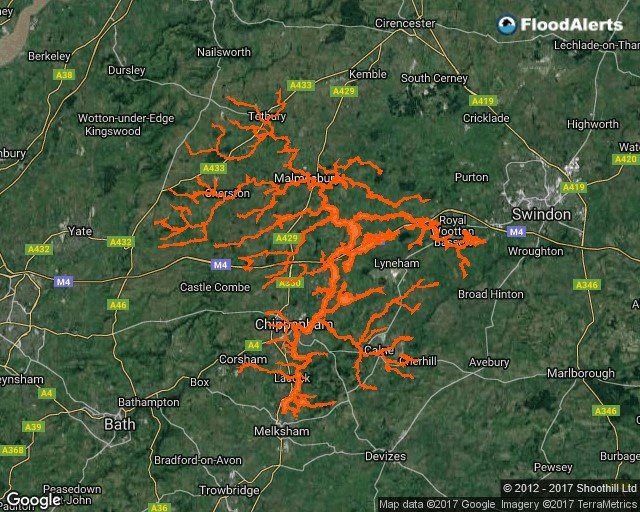 FloodAlerts_GLS's tweet photo. Flood Alert, 8:57PM 12/03/2019, Upper Bristol Avon Area, https://t.co/JvPYi6xhNf #floodaware https://t.co/UFmy9OLJIr