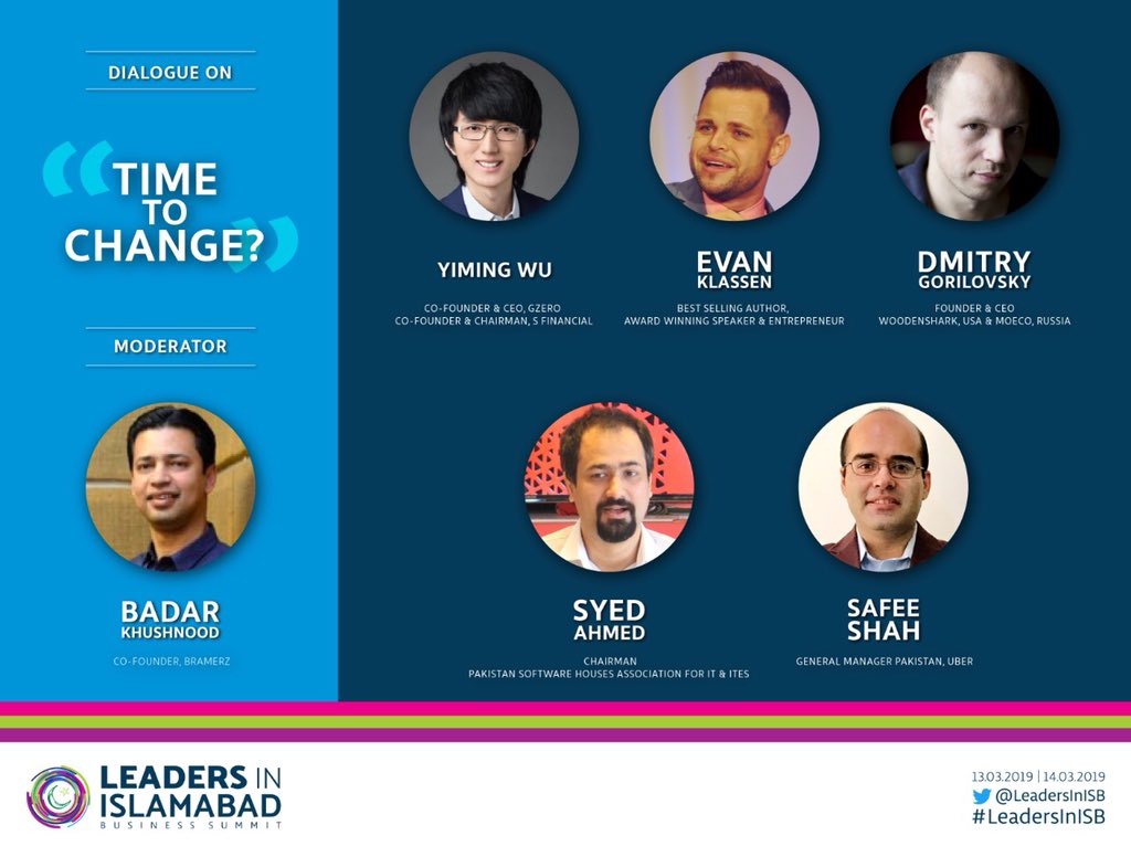 LeadersinISB's tweet image. Is it time to change?Global IT and Business experts will talk about the future of the industry at the third Leaders in Islamabad Business Summit,happening on 13th &amp;amp; 14th March, 2019.Follow us on Twitter @LeadersInISB for live updates.
#LeadersInISB #MartinDow #Islamabad #Pakistan
