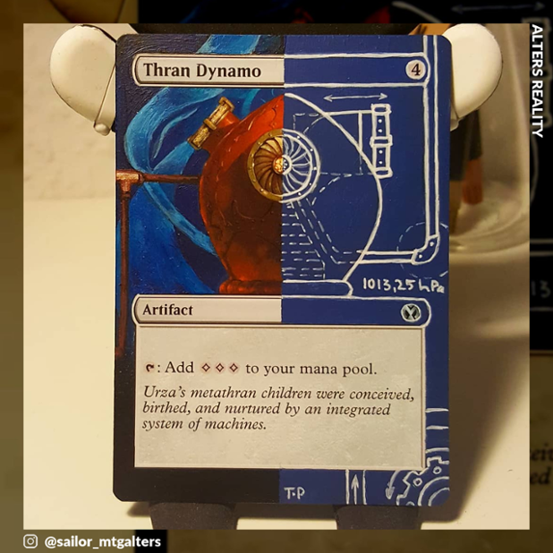 AltersReality's tweet photo. We love it when people step outside their comfort zone to try new things, just like this first blueprint. Inspirational! What will you challenge yourself with next?
🖌: @sailor_mtgalters (ig)
🃏: #ThranDynamo
🎨: #RonSpears
#mtgalter #mtgalterist #alterist https://t.co/W27OW6A1UL
