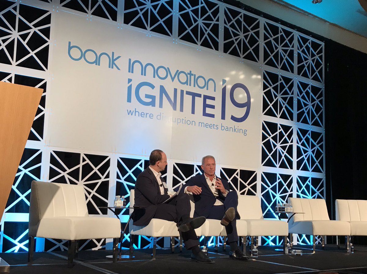 Cort O’Haver, CEO of @umpquabank, on the importance of using technology to differentiate while maintaining a human approach to banking: “People want people.” #BIIgnite19