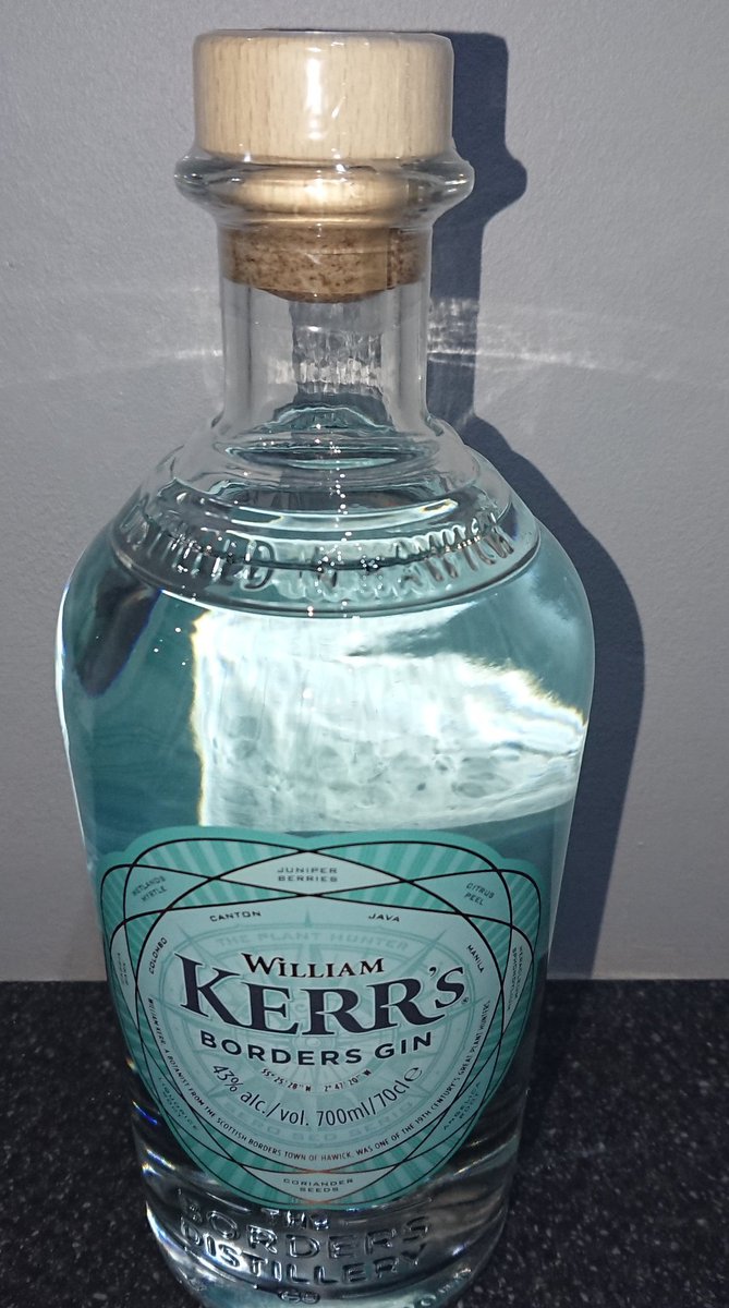 Geordieginqueen's tweet photo. New gin for the collection @BordersDstlry #Williamkerrs #bordersgin #gin #ginandtonic #gincollection #ginbar #ginlover #gincollector https://t.co/5qpXIUQn4k