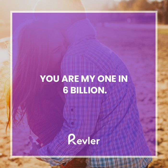 RevlerApp's tweet photo. "You are my one in 6 billion."

#couples #datenight #relationshipgoals #free #blinddate #livedate #valentinesday #people #findyoursoulmate #personality #soulmate #hot https://t.co/Z5MIC4JyhY
