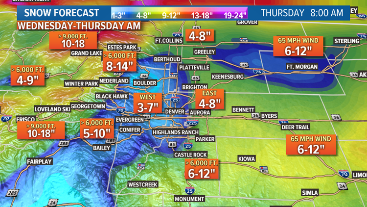 AlliLevineNEWS's tweet photo. Meteorologist @CReppWx says totals tomorrow could look different within some school districts. So how does a district decide whether to close or delay ALL schools when 1 neighborhood could see snow and another might not? We're answering your questions tonight @ 5 on #9news https://t.co/sFHvIYHRF2