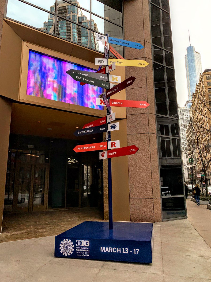 B1G Tourney! Let’s go!
Insert favorite B1G player celebration here.
-J-Bo ice water in veins
-the Haarms fist pump and hair flip
-Iggy’s 'money' celebration
-Teske’s archer
-the Lamar Stevens flex
-or the Ethan Happ 'just run back and play defense' celebration
Who’s missing? – at Board Room - Conrad Chicago