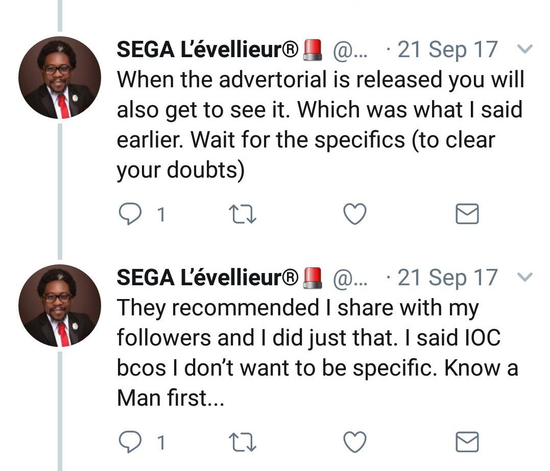 CHEVRON EMPLOYMENT SCAMSega is also into HR that doesnt smell nice. In 2017, Sega did set up an employment scam, through which he fleeced unsuspecting applicants of $1,250 per person, claiming he has mandate of a director in one of Nigeria's IOC's to recruit for the oil company.