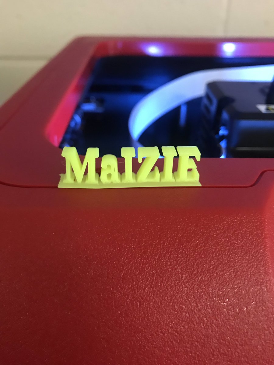 AlysonGeddes's tweet photo. “Who needs to buy toys when you can just make them” said by a grade two student about our new flash forge 3D printer! @brilliant_labs #MakerEdNS @HRCE_NS @TILTHRCE @CavalierDrive https://t.co/gHl4AnT7b9