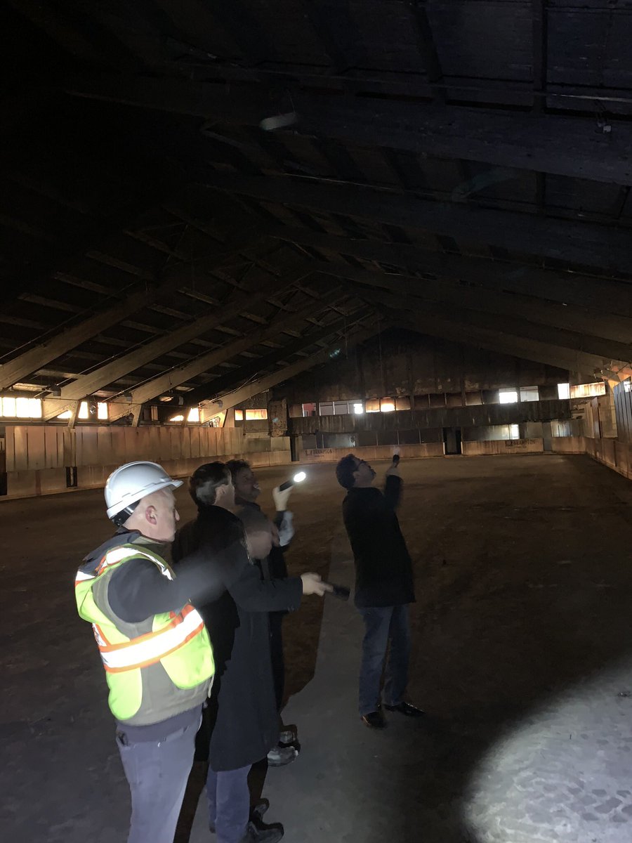 patrickbrownont's tweet photo. Toured the Victoria Park Arena with Regional Councillor @pat_fortini. It was damaged in a 2016 fire. There is a lot of history at Victoria Park Arena. Do residents want this arena rebuilt, renovated or used for employment lands? Your feedback is appreciated! #brampoli #brampton https://t.co/6l5fmJwZZF