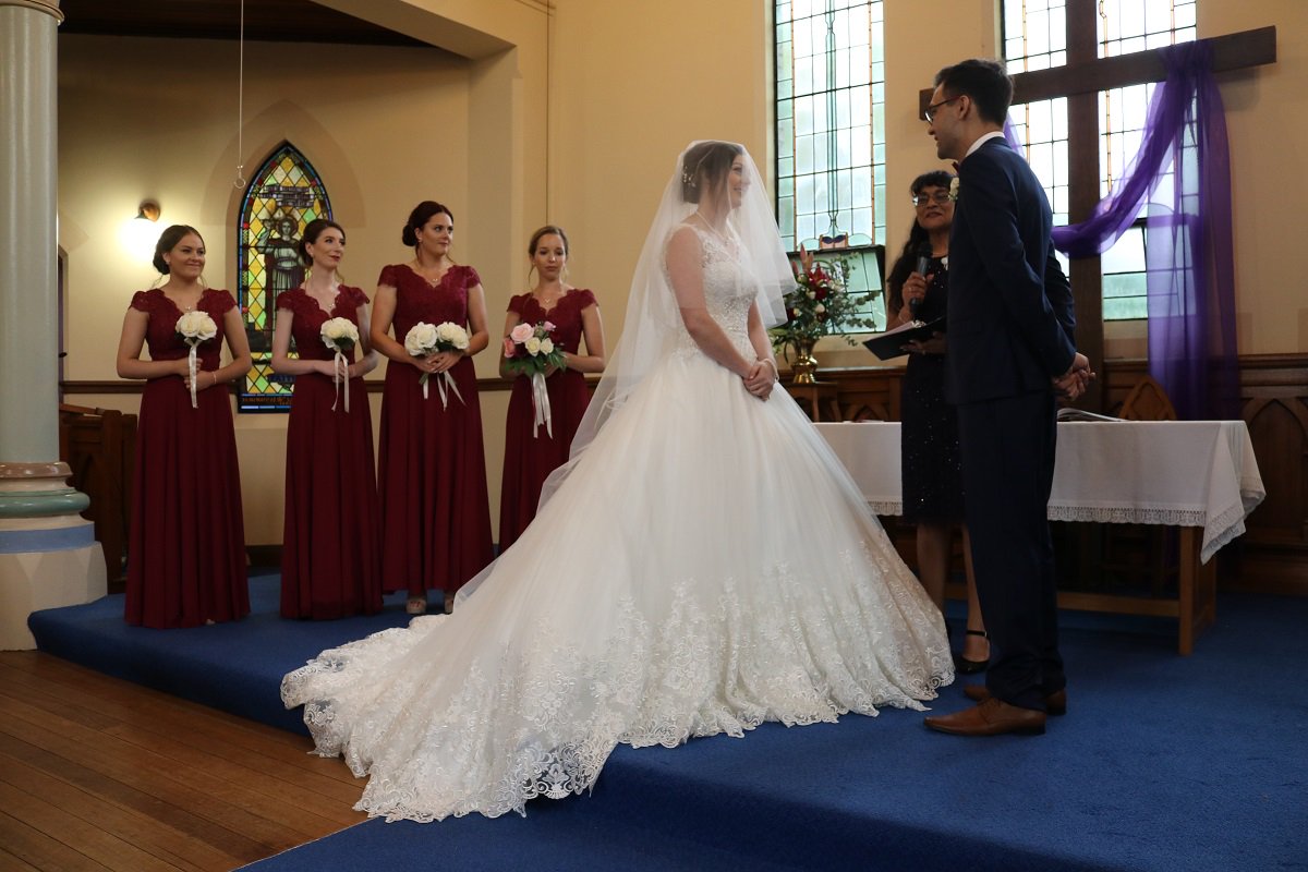 Who wouldn't love a long flowing gown like Danielle has? We can create one specially for you too! Contact us today.

#gmelbridal #melbourneweddings #gettingmarried